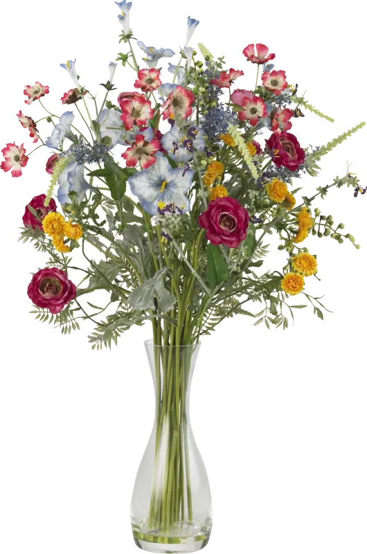 Cammy Green Mixed Silk Floral