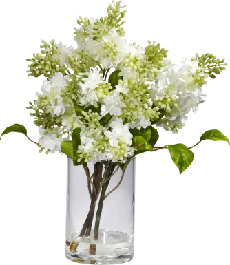 Idania Green Lilac Silk Floral