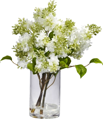 Idania Green Lilac Silk Floral