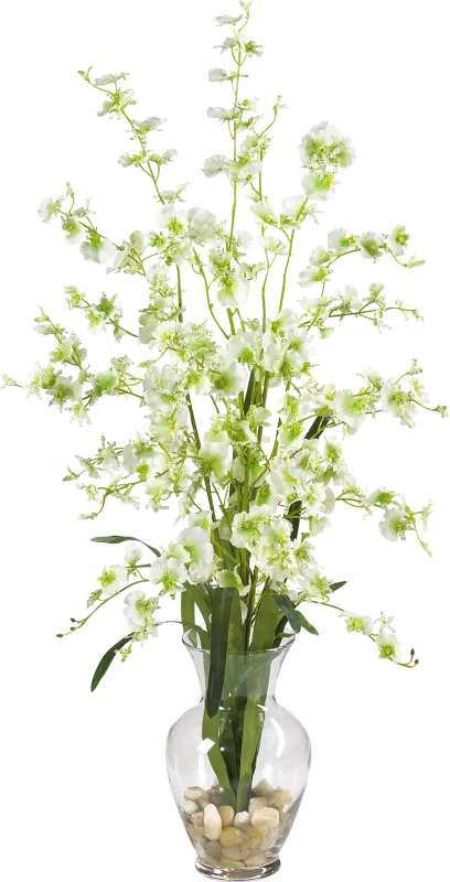 Aremy White Orchid Silk Floral
