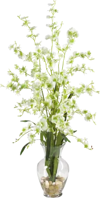 Aremy White Orchid Silk Floral