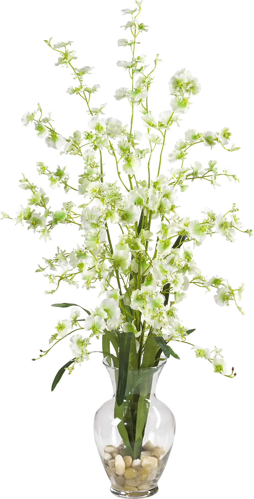 Aremy White Orchid Silk Floral