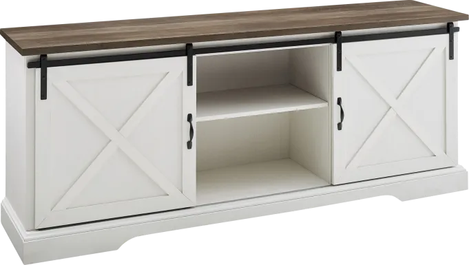 Meador White 70 in. Console