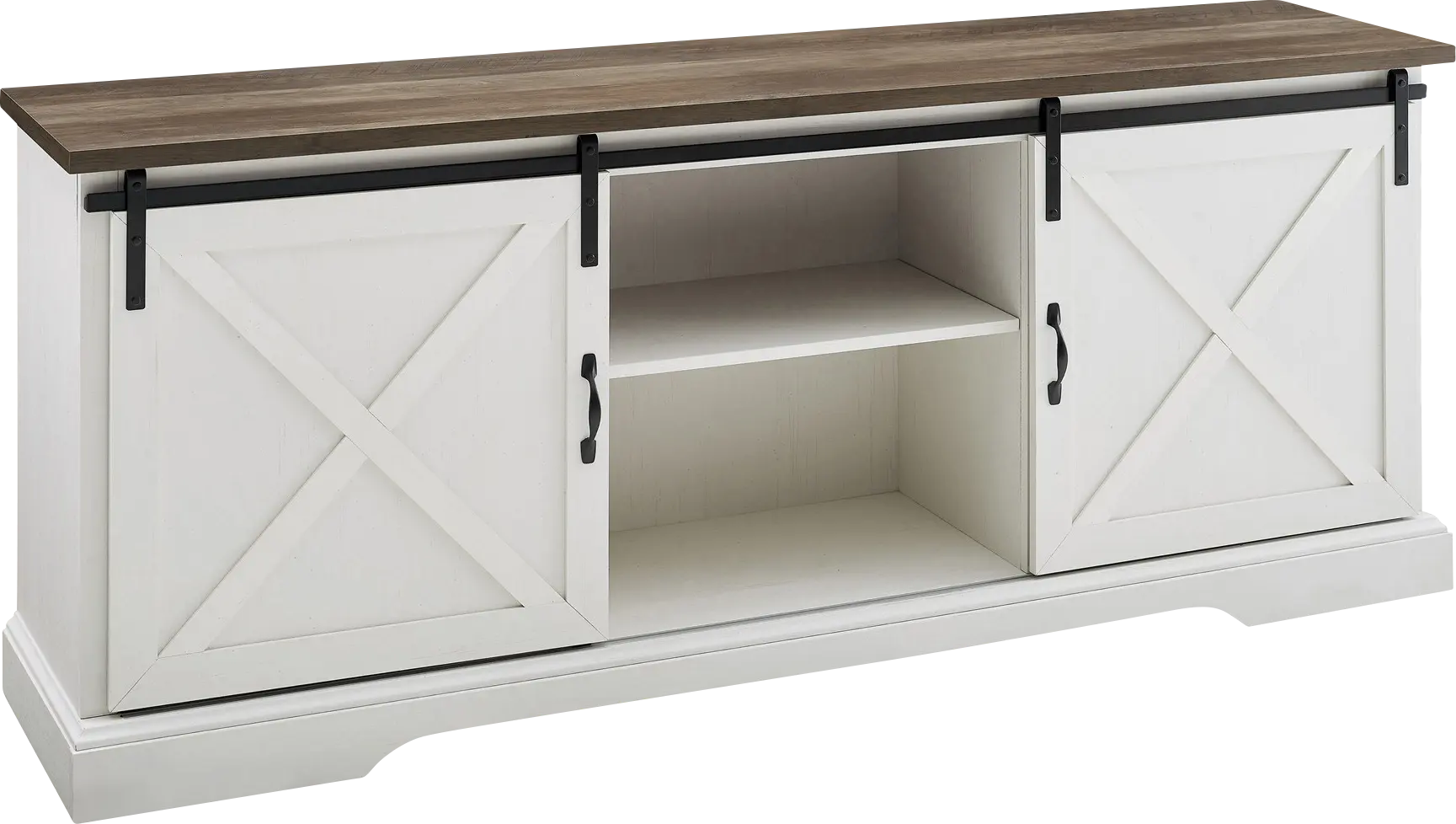 Meador White 70 in. Console