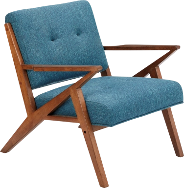 Sarann Blue Accent Chair