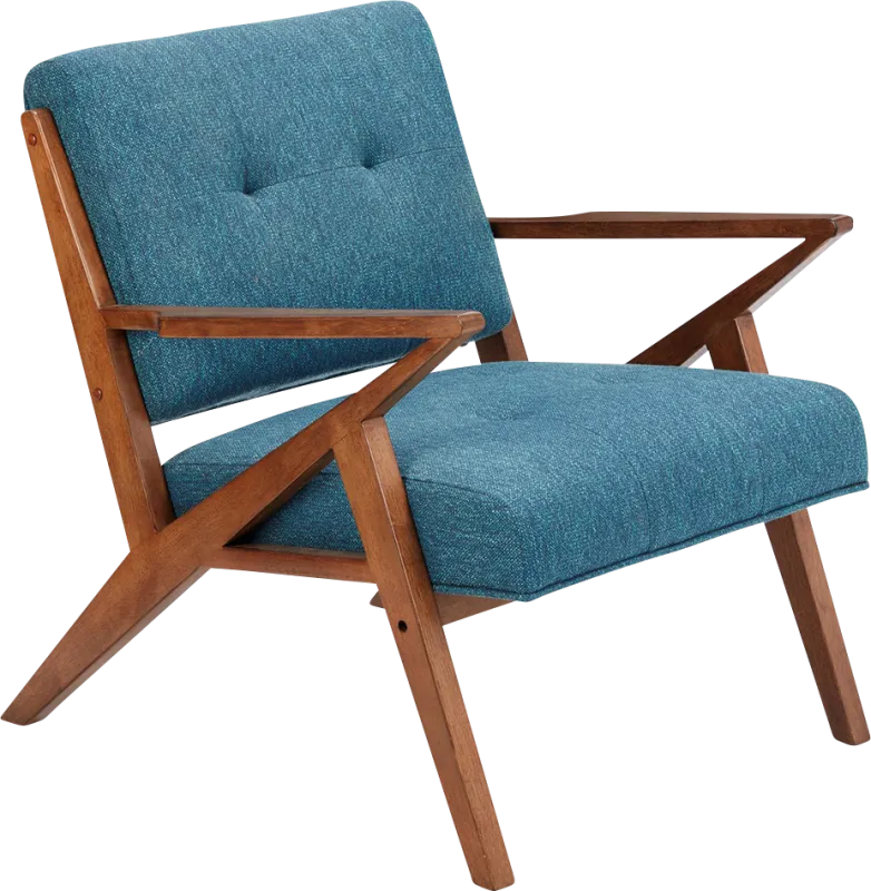 Sarann Blue Accent Chair