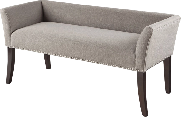 Threepine Gray Accent Bench