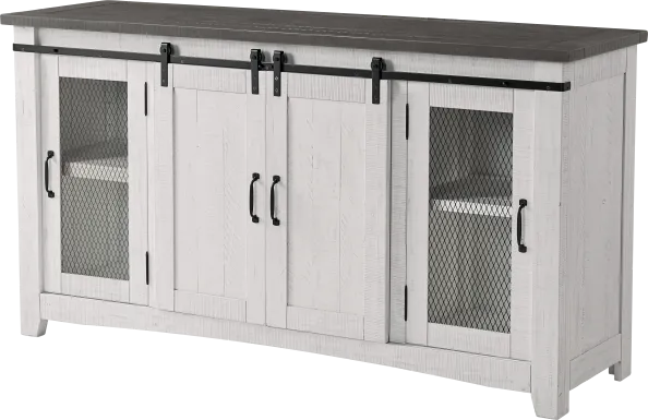 Odessa Crossing White 65 in. Console