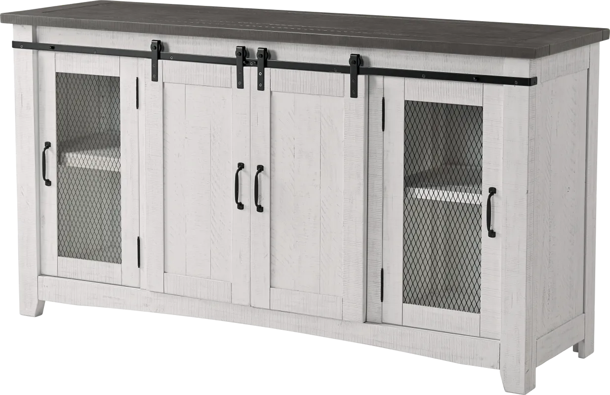 Odessa Crossing White 65 in. Console