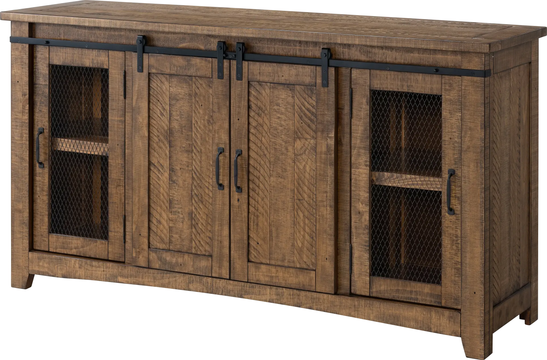 Odessa Crossing Dark Brown 65 in. Console