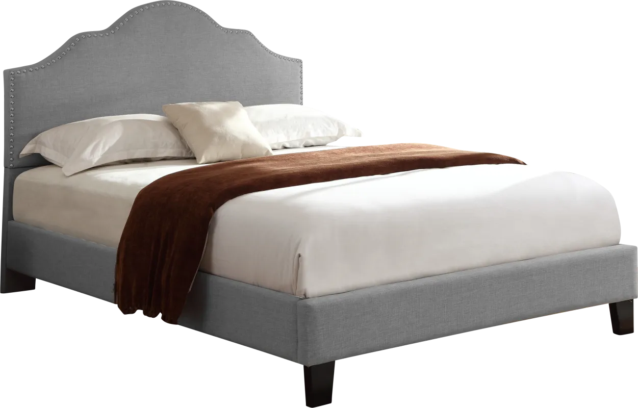 Lenosa Gray Full Upholstered Bed
