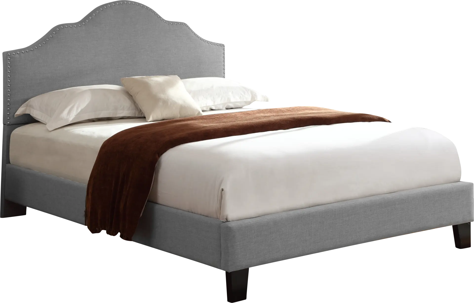 Lenosa Gray Full Upholstered Bed