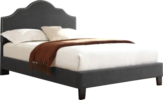 Lenosa Charcoal Gray Full Upholstered Bed