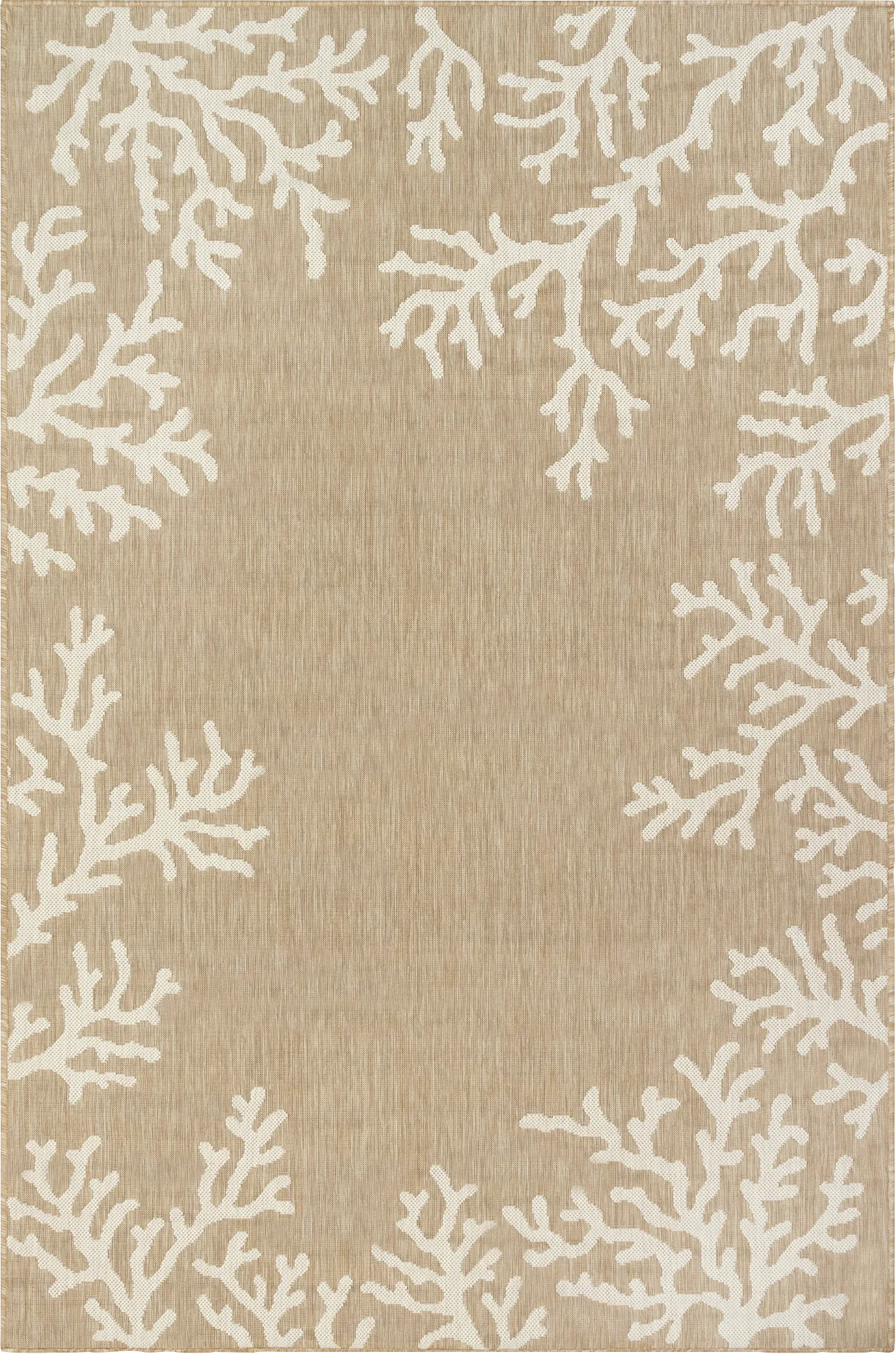 Placida Sand 7'10 x 9'10 Indoor/Outdoor Rug - Image 1