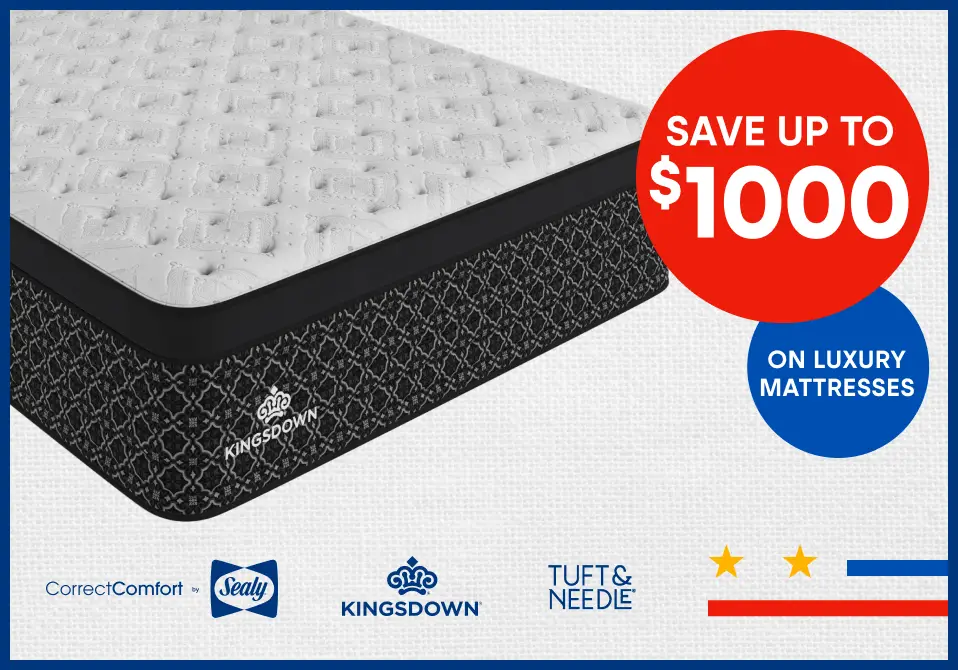 Save up to $1000 on luxury mattresses.
