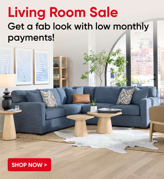 Living Room Sale. Get a fab look with low monthly payments! Shop Now.
