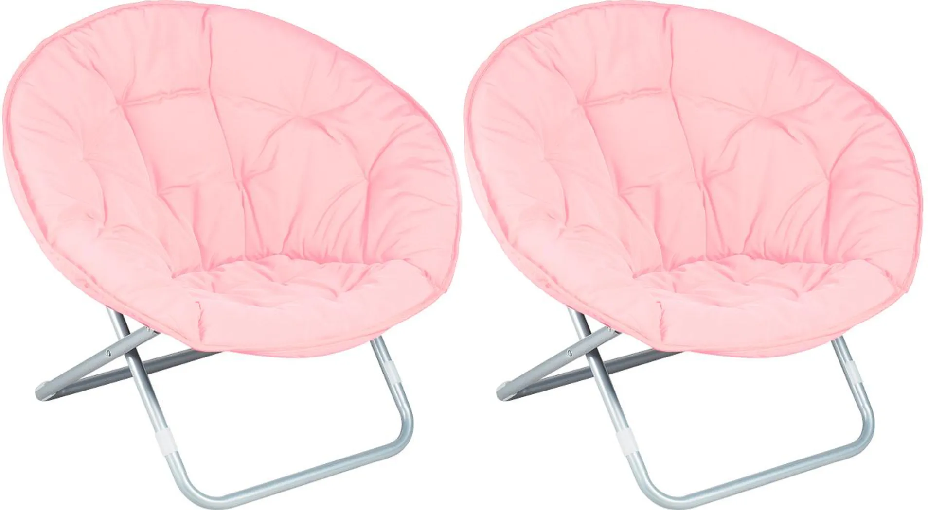 2 Pc Hang Out Dish Chair Set Pink - Thumbnail - Image 1