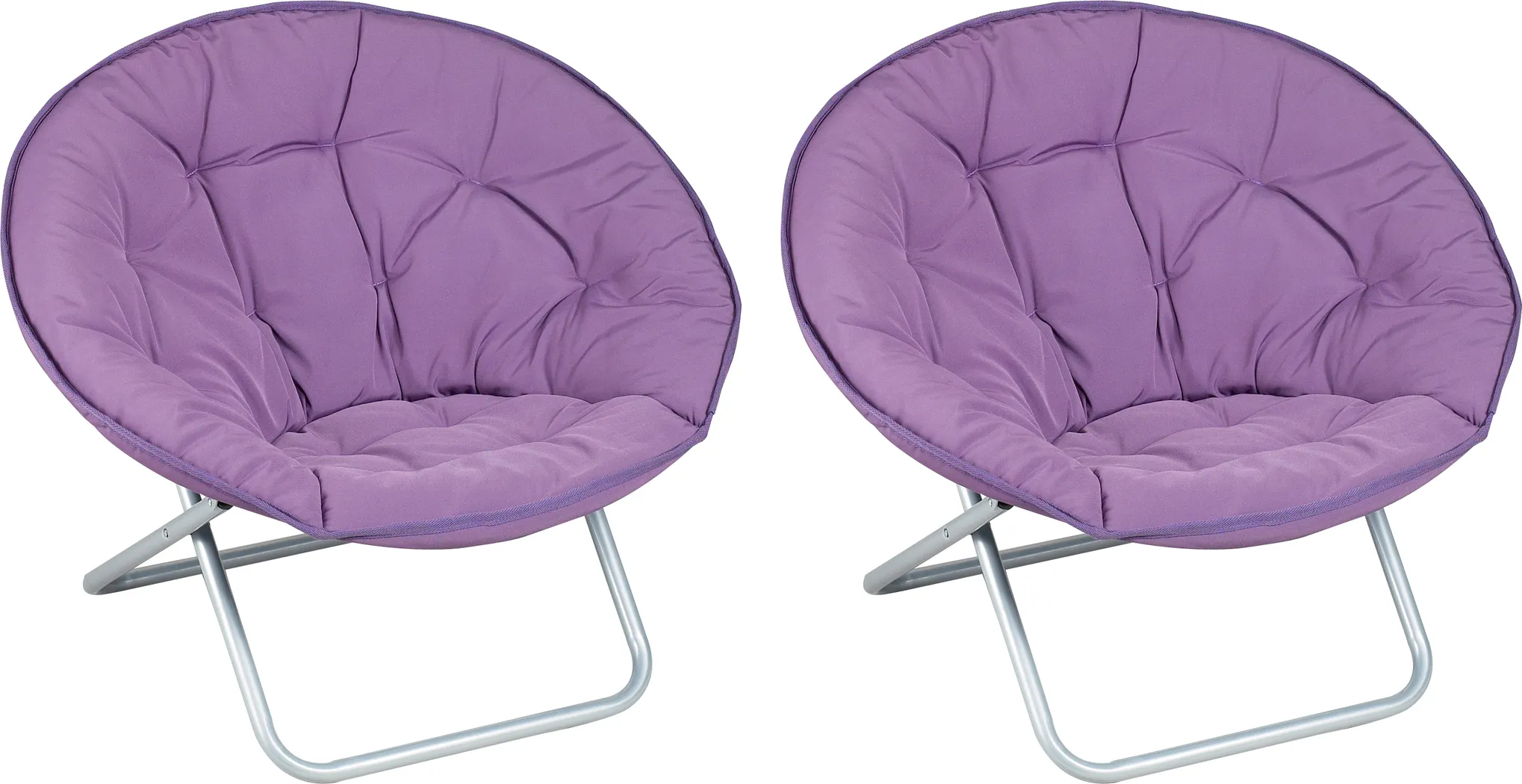 2 Pc Hang Out Dish Chair Set Purple - Thumbnail - Image 1