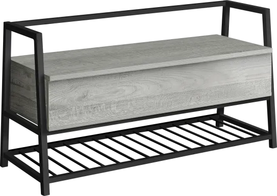 Byestreet Gray Bench