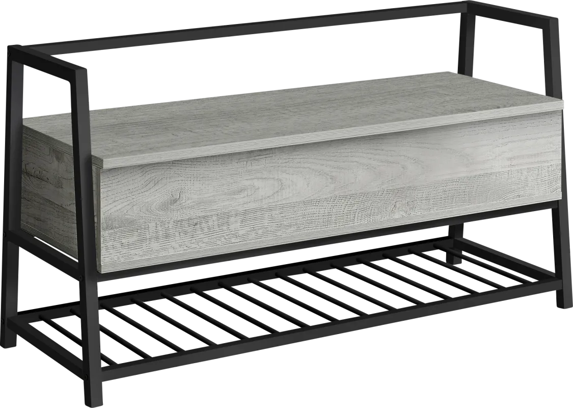 Byestreet Gray Bench