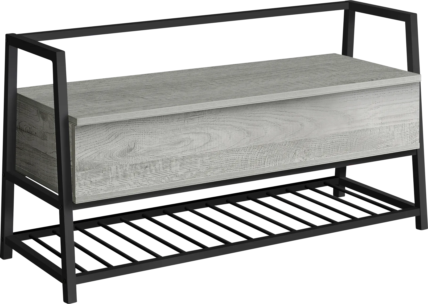 Byestreet Gray Bench - Image 1