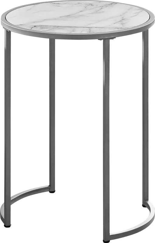 Powellpark White Accent Table