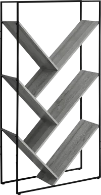 Overlook Terrace Gray Bookcase