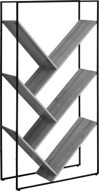 Overlook Terrace Gray Bookcase