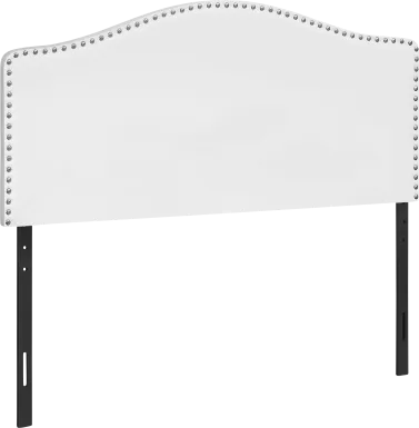 Quencer White Full Headboard