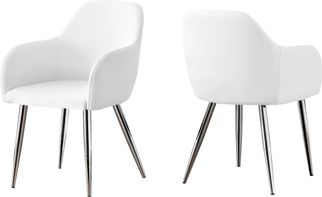 Vietor White Arm Chair
