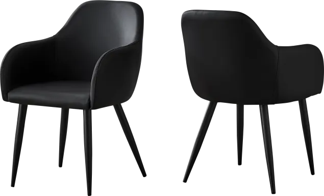 Vietor Black Arm Chair
