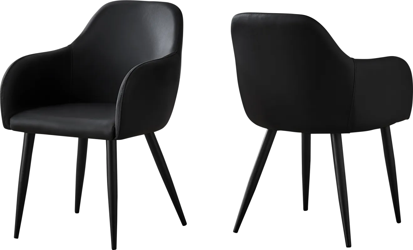 Vietor Black Arm Chair