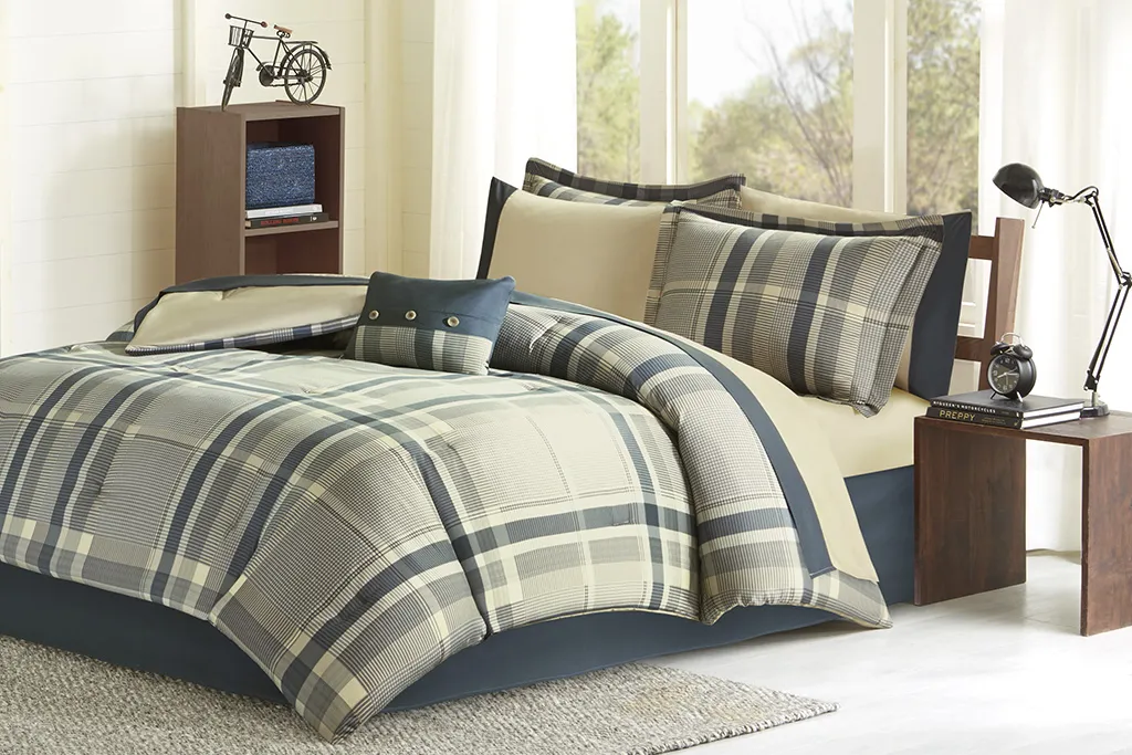 Kids Plain Jake Beige Twin Comforter Set - Image 1
