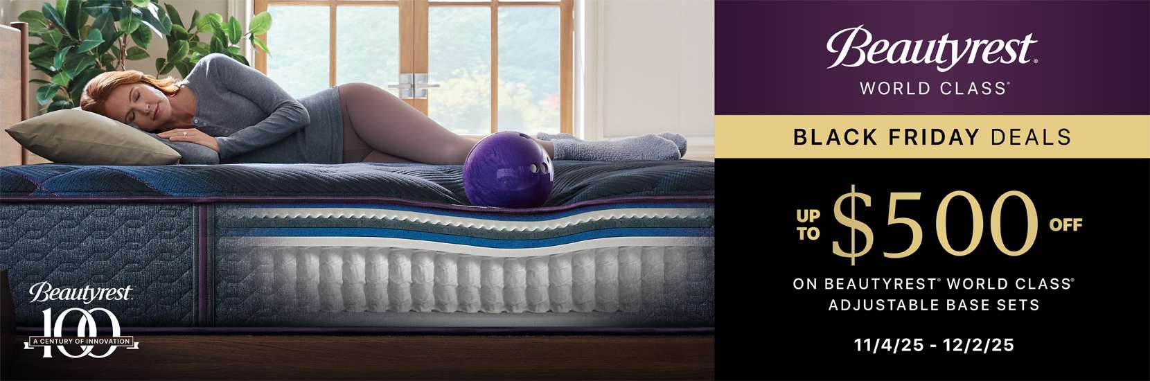 Beautyrest Black Friday Deals: Up to $500 off on adjustable base sets.
