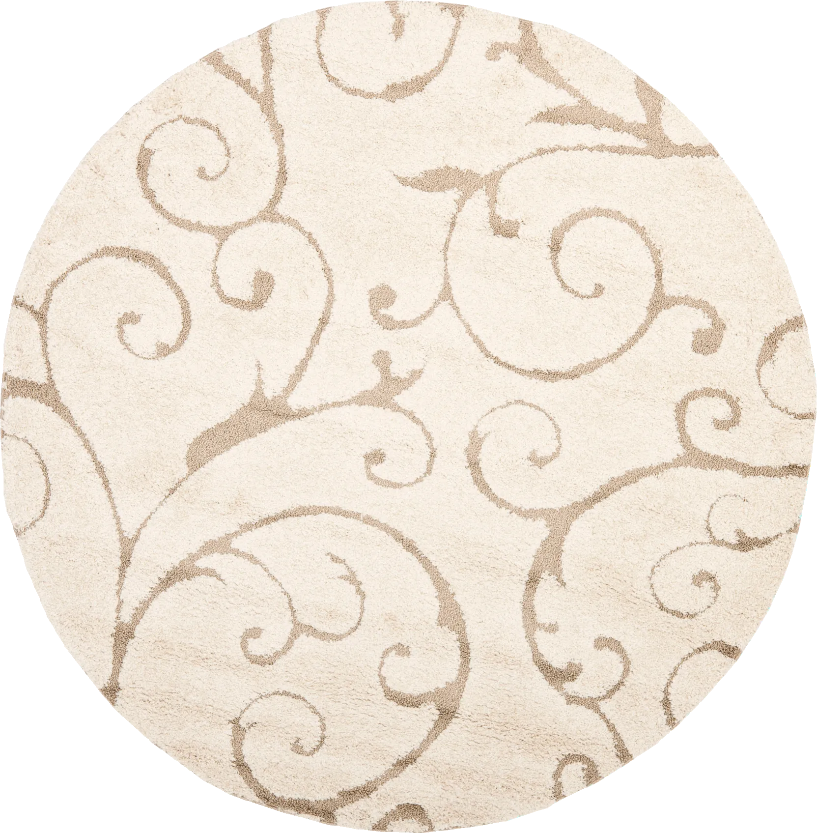 Spring Villa Beige 8' Round Rug - Image 1