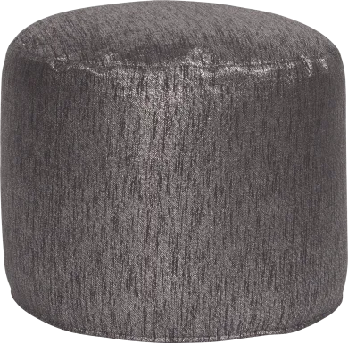 Marbee Dark Gray Pouf