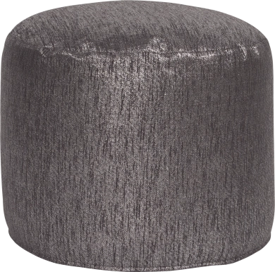 Marbee Dark Gray Pouf