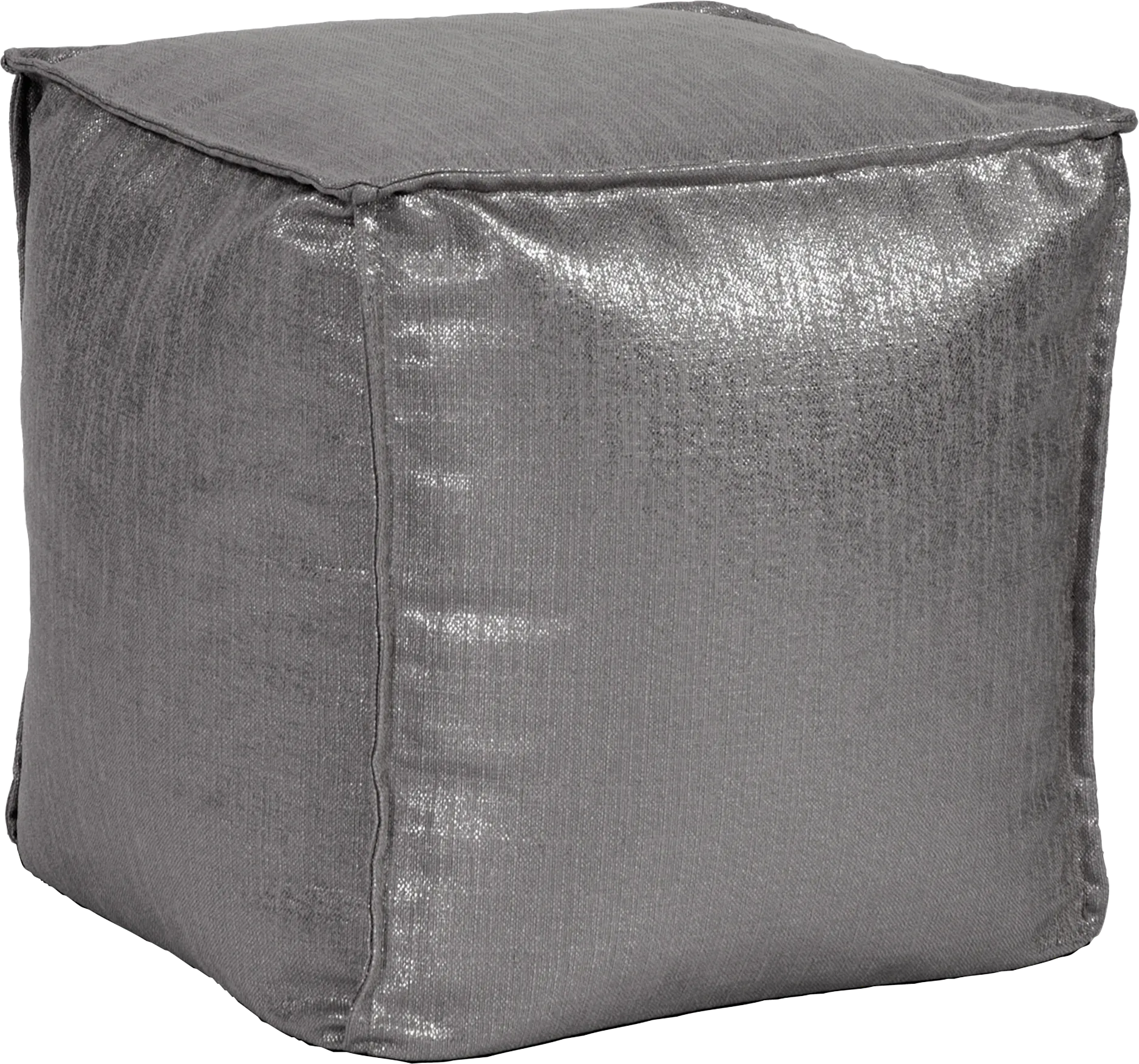 Bauman Dark Gray Pouf - Image 1