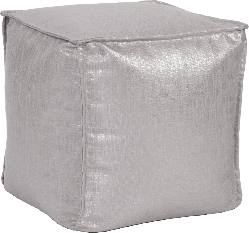 Bauman Pewter Pouf