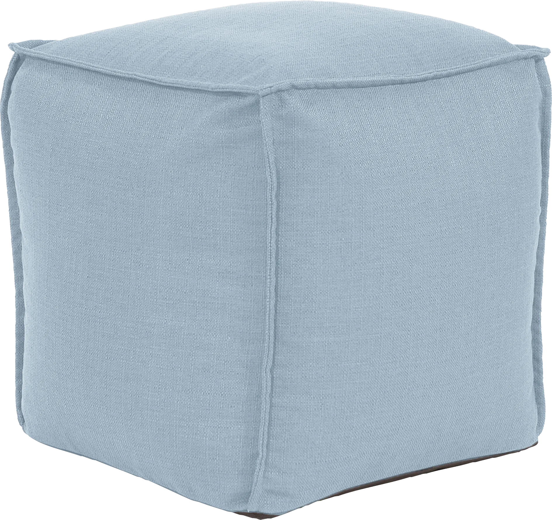 Olney Blue Pouf - Thumbnail - Image 1