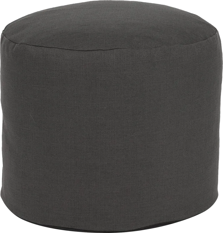 Henninger Gray Pouf