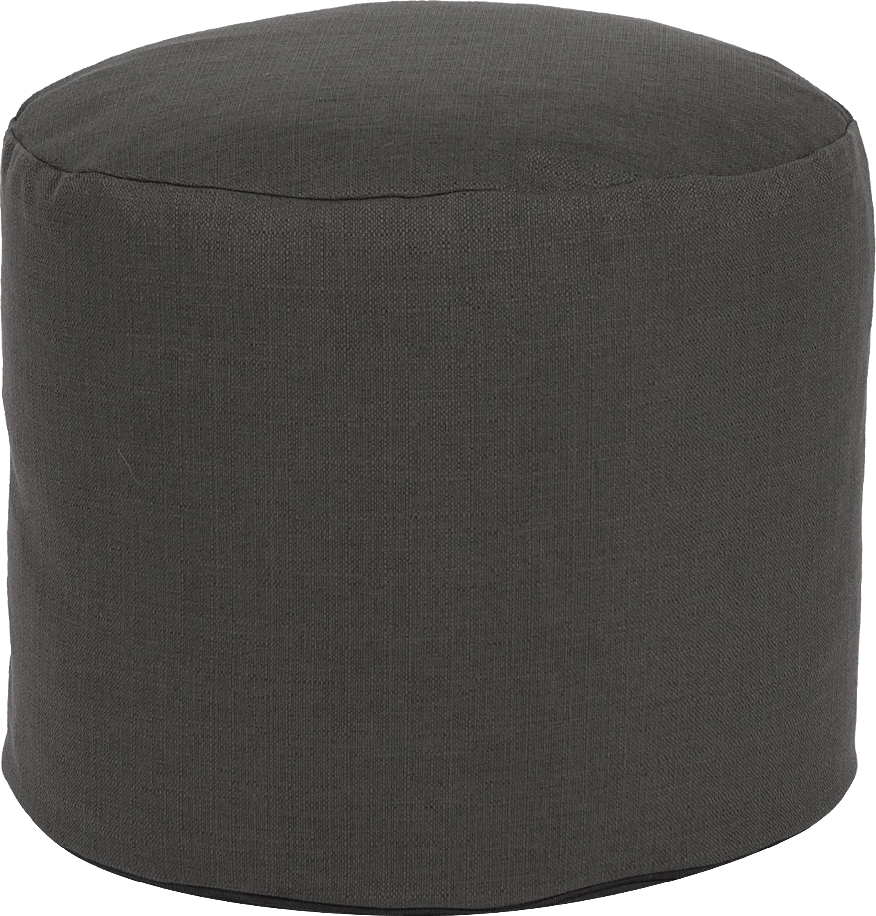 Henninger Gray Pouf