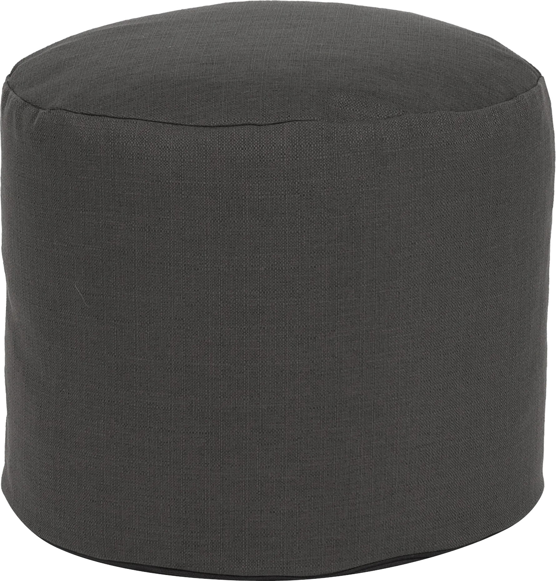 Henninger Gray Pouf - Image 1