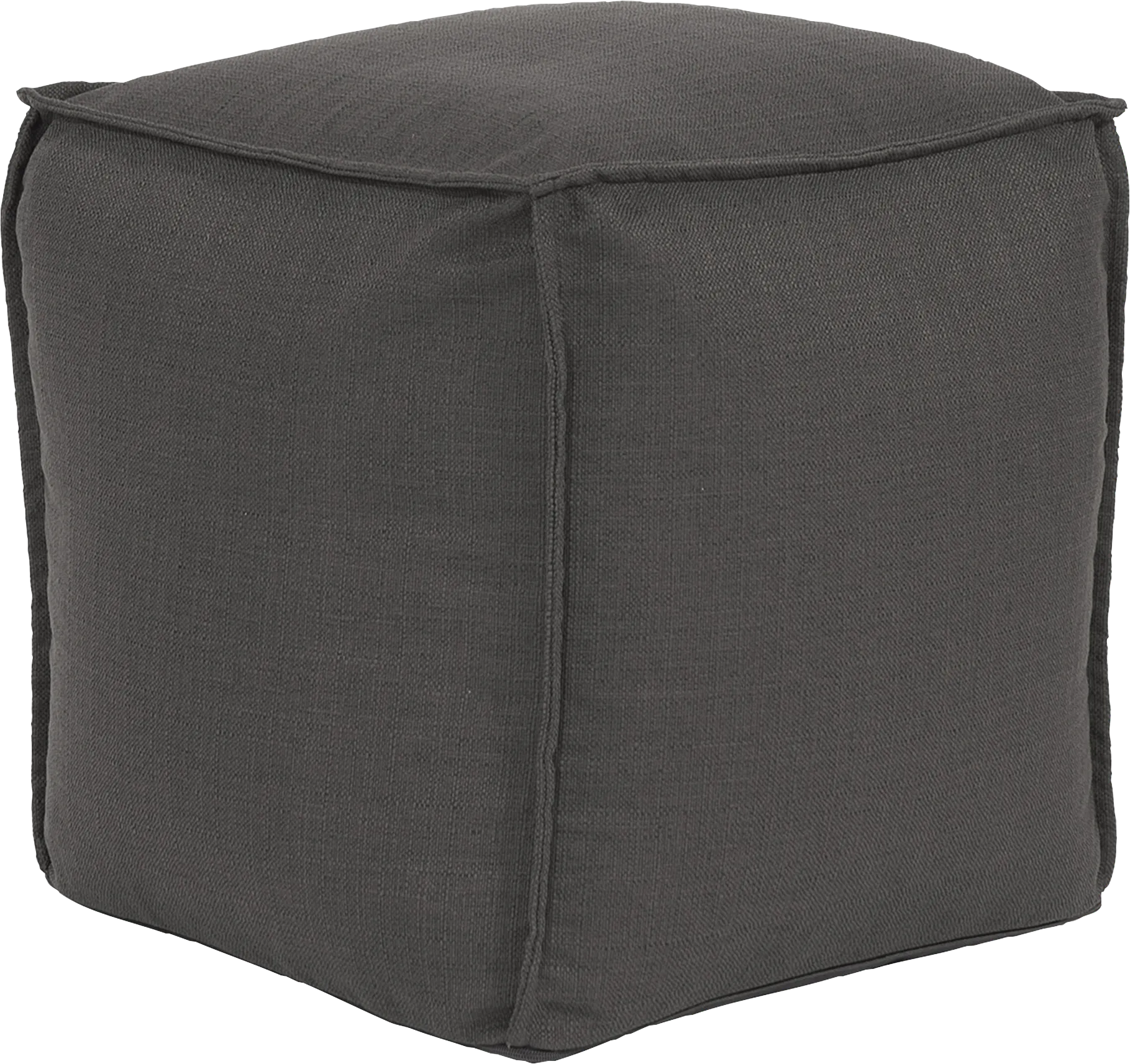 Olney Gray Pouf - Thumbnail - Image 1