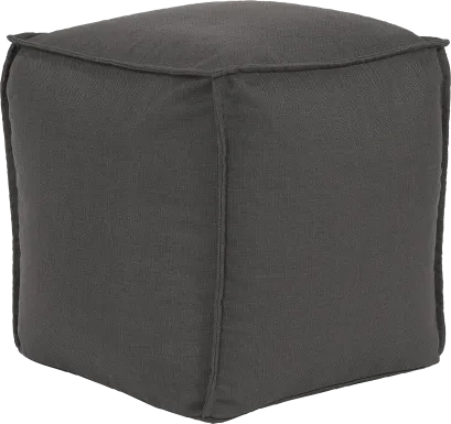 Olney Gray Pouf