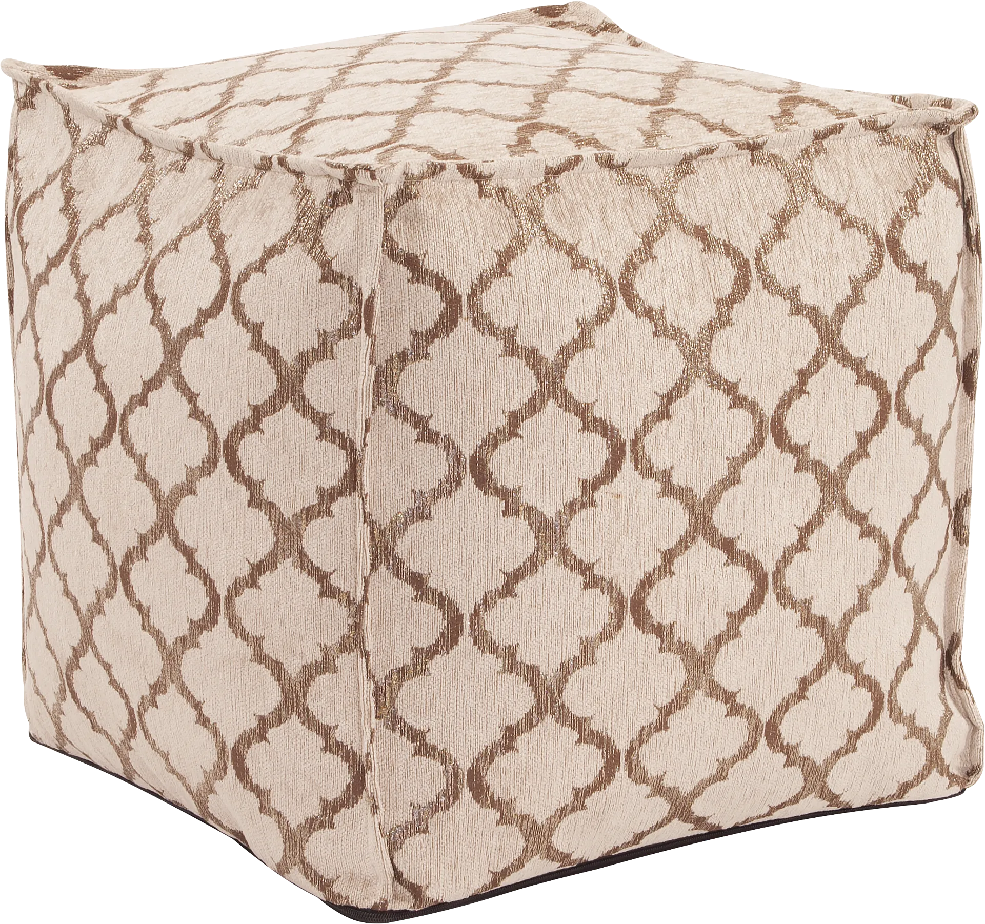 Bauman Natural Pouf - Thumbnail - Image 1