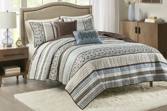 Huxley 5 Pc King Coverlet Set