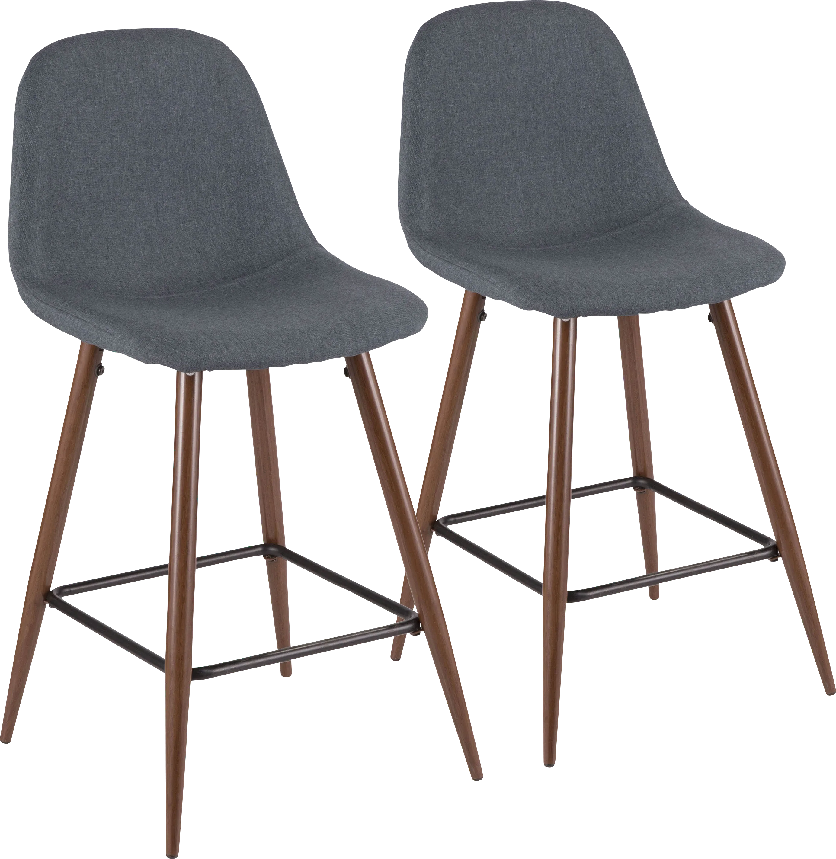 Kokai Blue Counter Height Stool (Set of 2) - Thumbnail - Image 1
