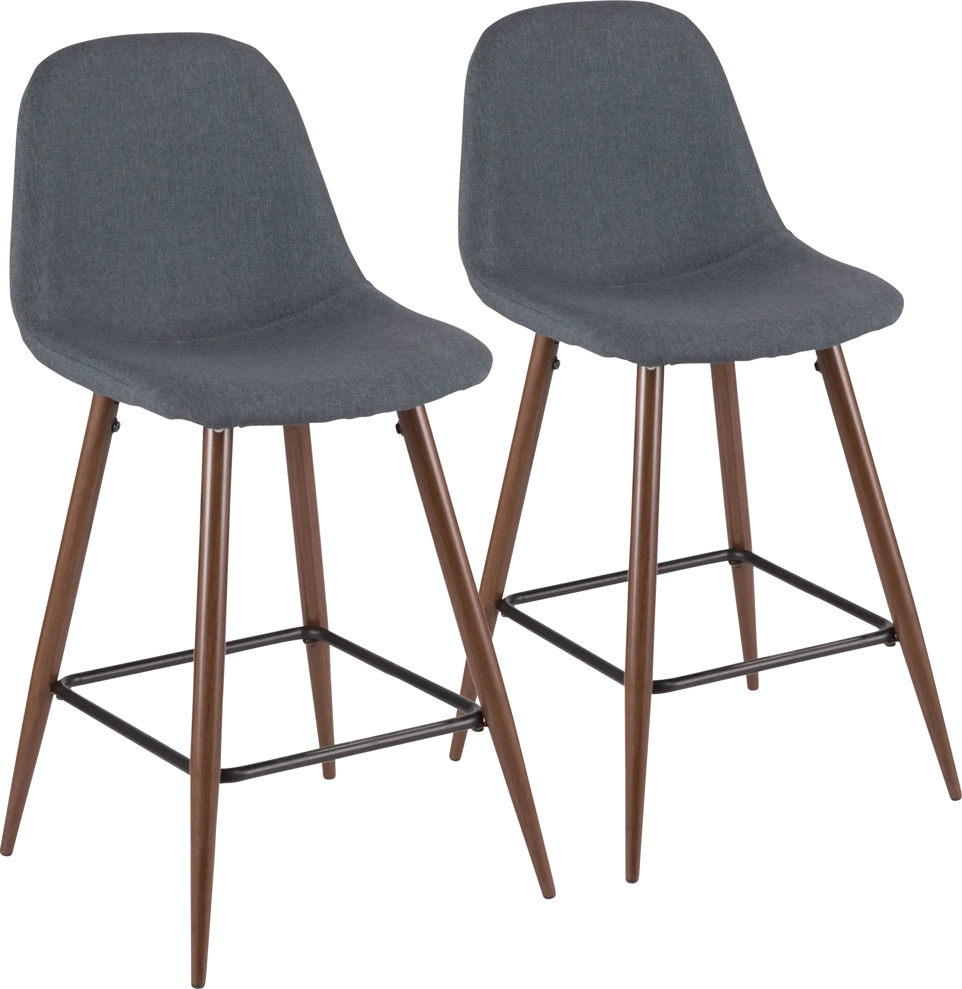 Kokai Blue Counter Height Stool (Set of 2)