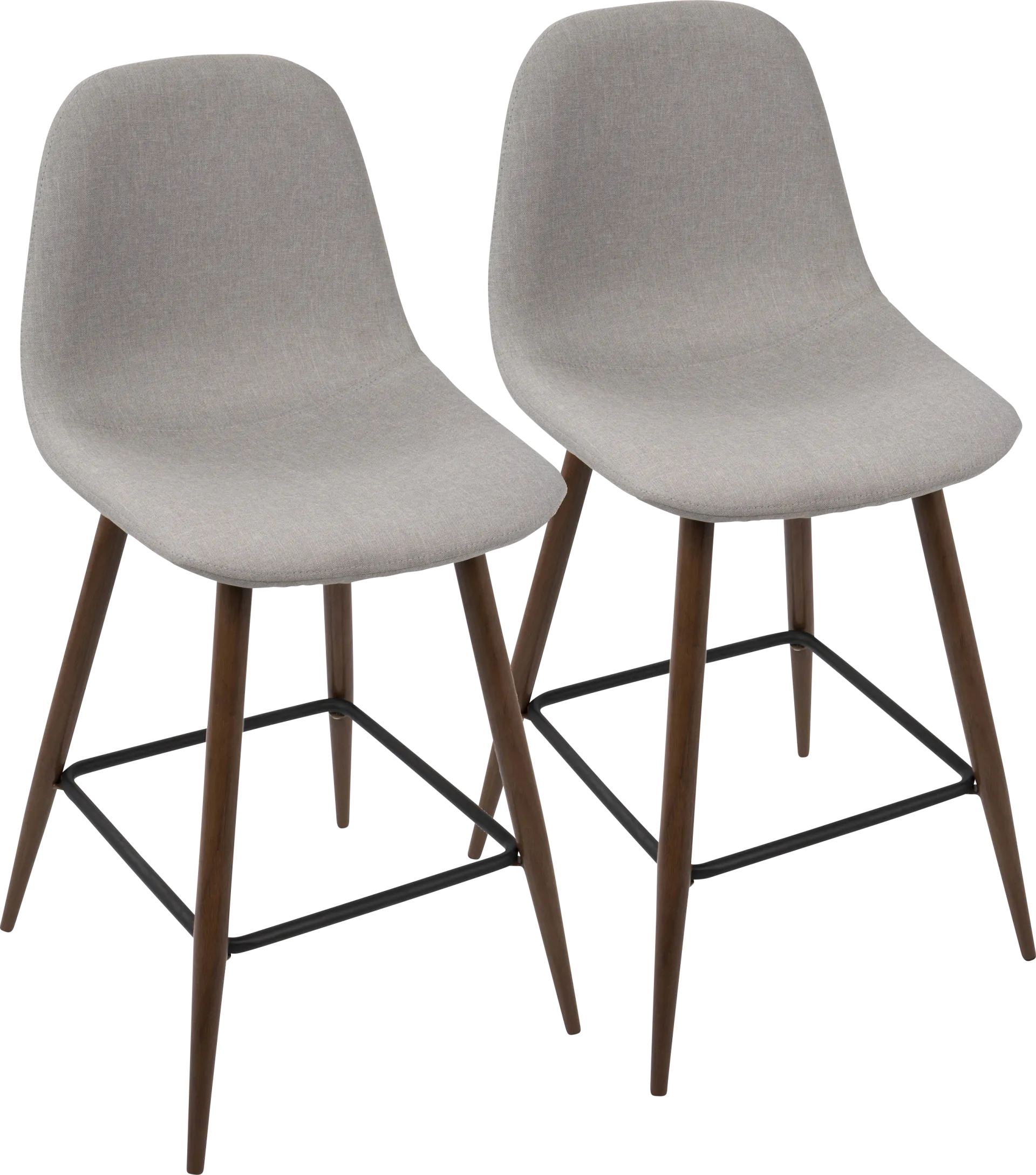 Kokai Gray Counter Height Stool (Set of 2) - Image 1